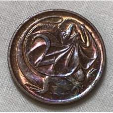 AUSTRALIA 1989 . TWO 2 CENTS COIN . FRILLED NECK LIZARD